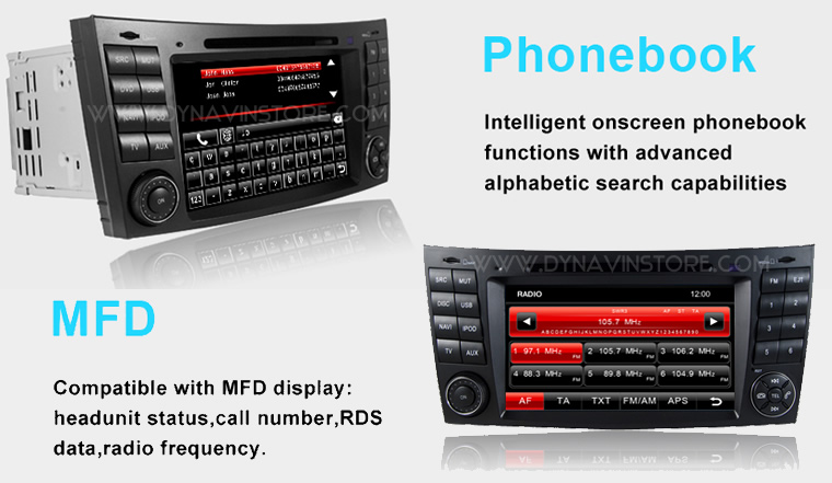Dynavin mercedes w211 e-class comand-style navigation #6
